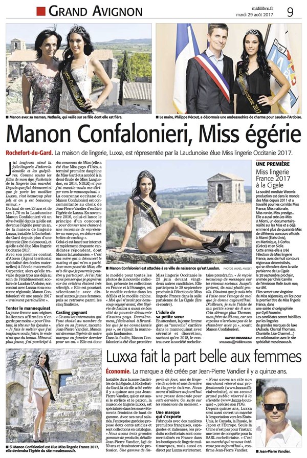 MIDI LIBRE  Miss lingerie Occitanie