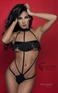 BODY CAGE A FRANGES NOIRES - Collection lingerie Douceurs et gourmandises