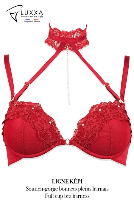 ENSEMBLE SOUTIEN-GORGE, COLLIER HARNAIS , STRING ET SERRE TAILLE