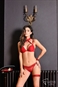 ENSEMBLE SOUTIEN-GORGE ,COLLIER HARNAIS ET TANGA - Collection lingerie Chapeaux Mesdames