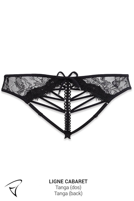 ENSEMBLE SOUTIEN-GORGE BONNETS PLEINS AVEC TANGA ET HARNAIS