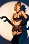 ENSEMBLE SOUTIEN-GORGE DEMI SEINS HARNAIS ET SERRE-TAILLE - Collection lingerie Chapeaux Mesdames