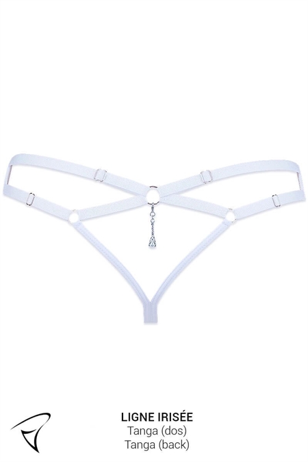 SOUTIEN-GORGE PLONGEANT ET TANGA DOS NUS