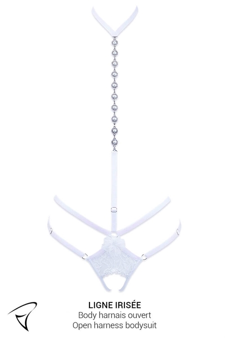 ENSEMBLE SOUTIEN-GORGE TRIANGLE ET BODY OUVERT HARNAIS