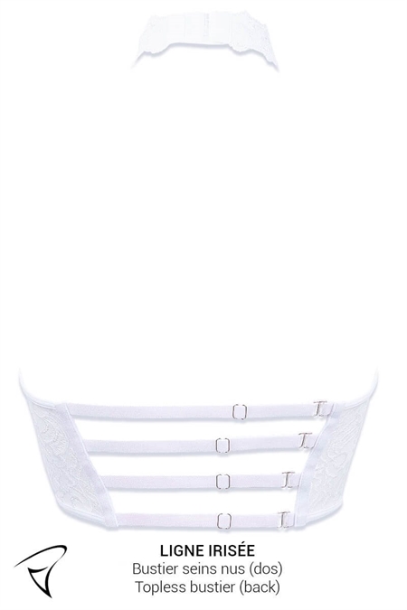 ENSEMBLE BUSTIER SEINS NUS ET BODY HARNAIS