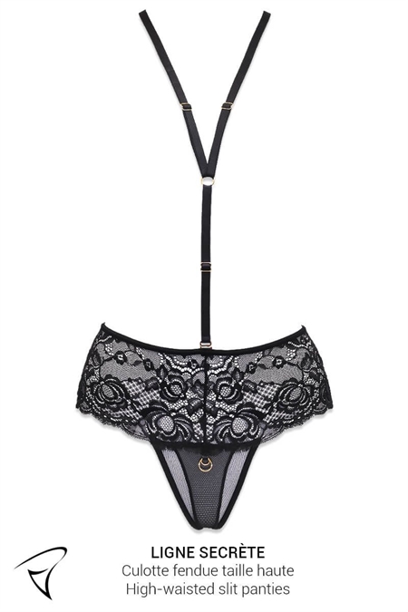 ENSEMBLE SOUTIEN-GORGE 1/2 SEINS & CULOTTE HAUTE FENDUE