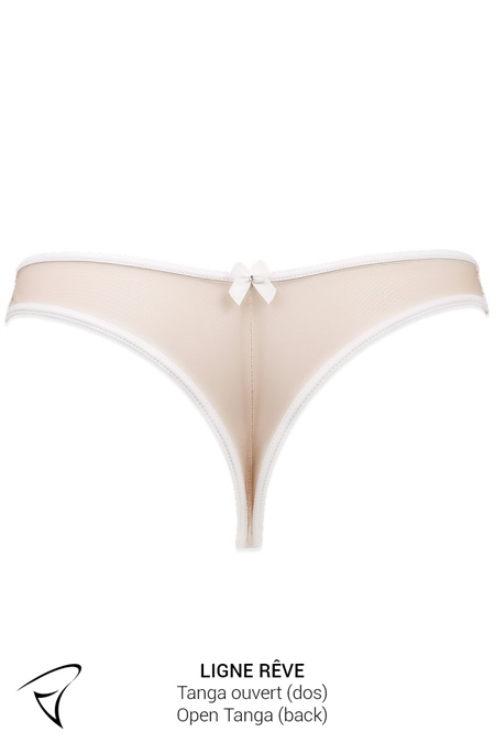 ENSEMBLE BUSTIER Plastron & TANGA OUVERT  & CACHES BT DE SEINS